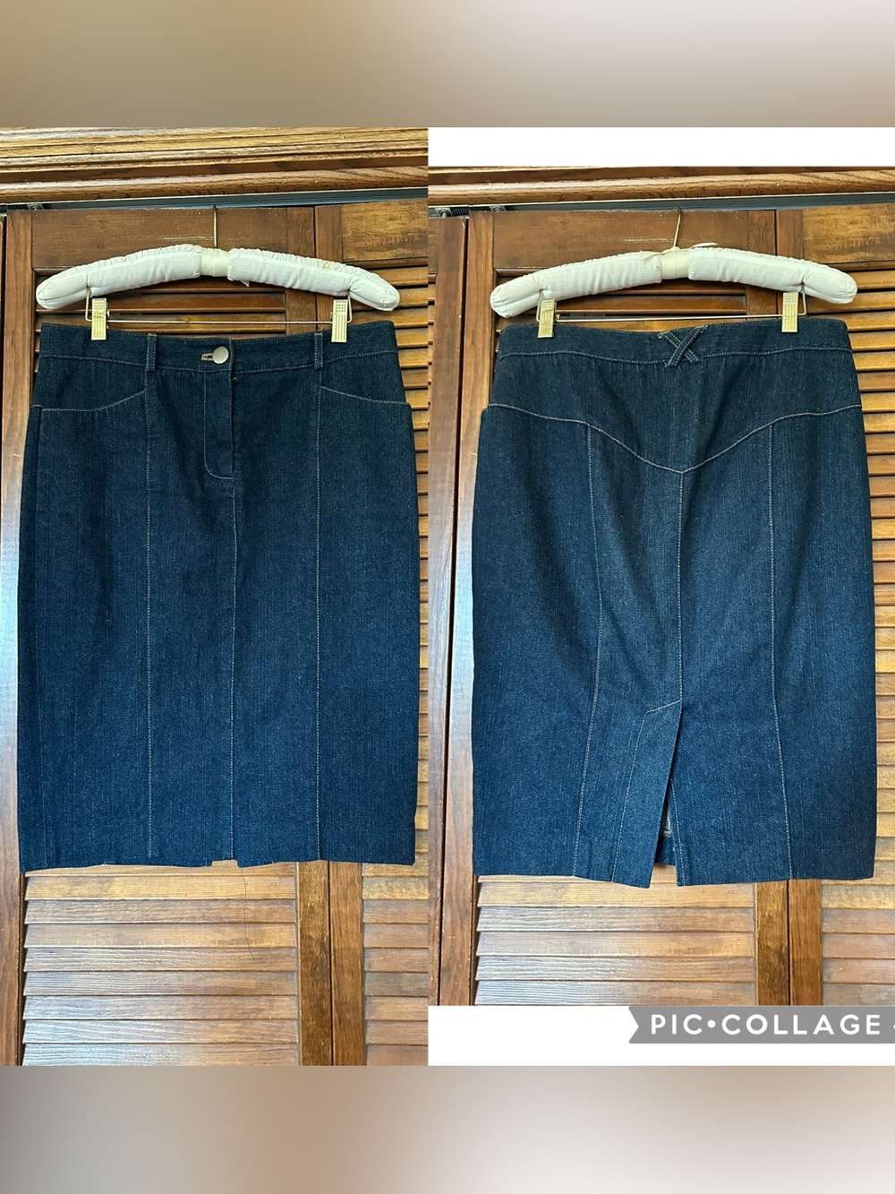Diane Von Furstenberg Opra Denim Pencil Skirt size 6